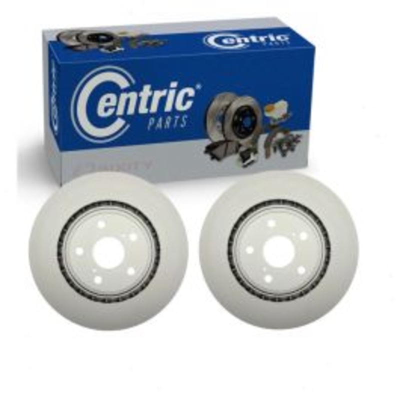 2 pc Centric GCX Front Disc Brake Rotors for 2015-2020 Lexus NX300h
