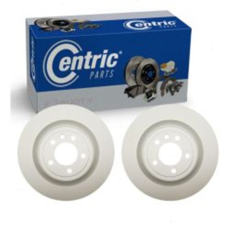 2 pc Centric GCX Rear Disc Brake Rotors for 2017-2020 Land Rover Discovery