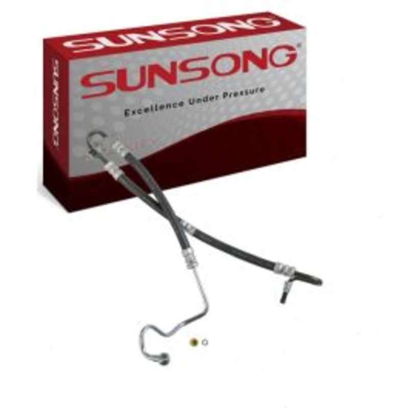 Sunsong Power Steering Pressure Line Hose for 2002-2006 BMW 325i