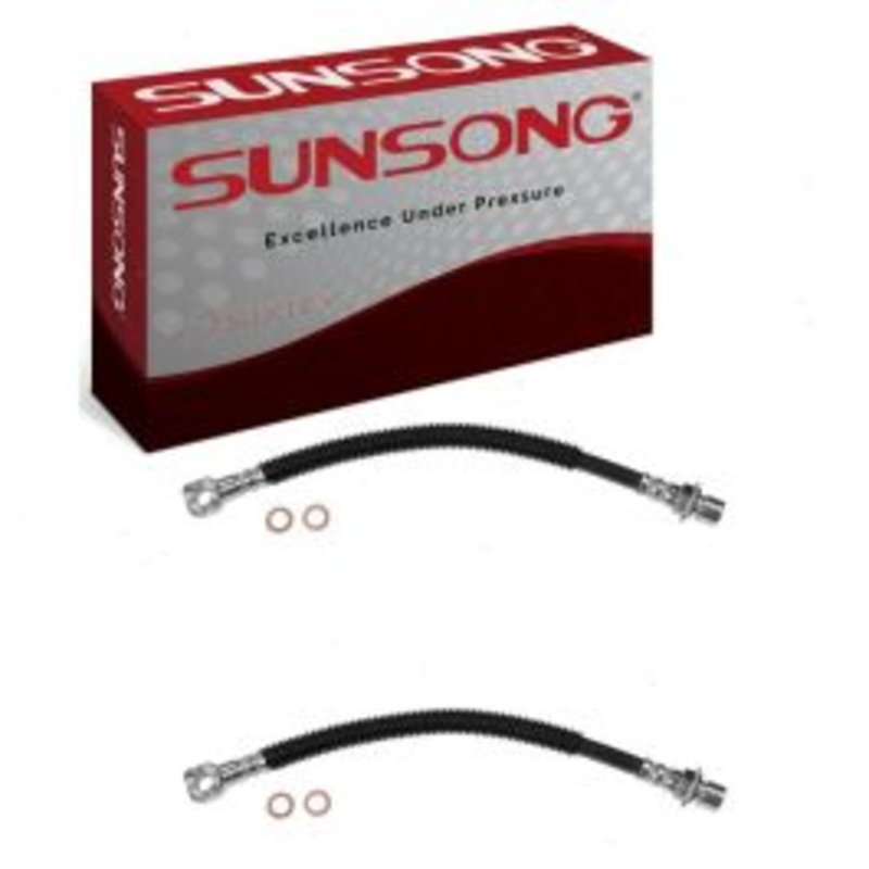 2 pc Sunsong Front Brake Hydraulic Hoses for 1995-1997 Chevrolet Blazer 4.3L V6