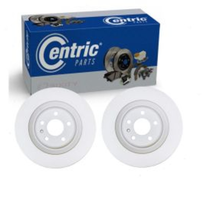 2 pc Centric GCX Rear Disc Brake Rotors for 2018-2019 Audi S5 Sportback