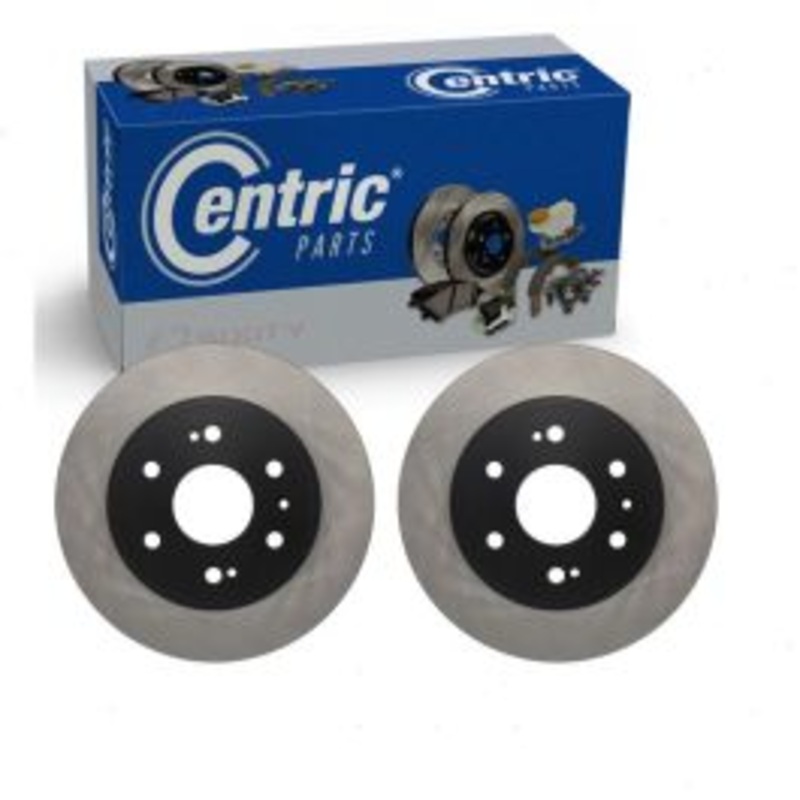 2 pc Centric Premium Front Disc Brake Rotors for 2007-2013 Chevrolet Avalanche