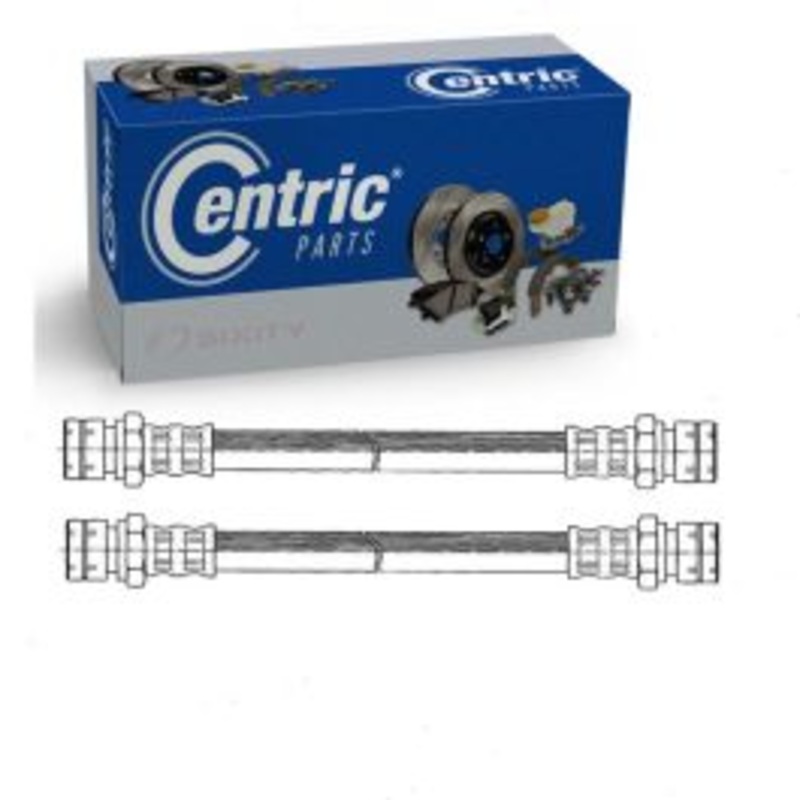 2 pc Centric Premium Rear Brake Hydraulic Hoses for 1963-1967 Volkswagen Transporter