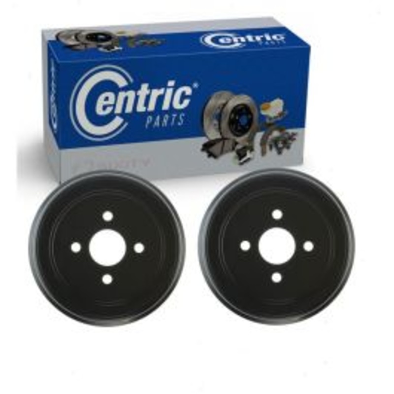 2 pc Centric Premium Rear Brake Drums for 2005-2006 Pontiac G4