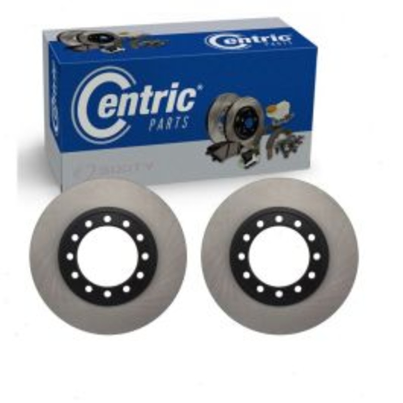 2 pc Centric Premium Front Disc Brake Rotors for 1997-2018 Isuzu NPR