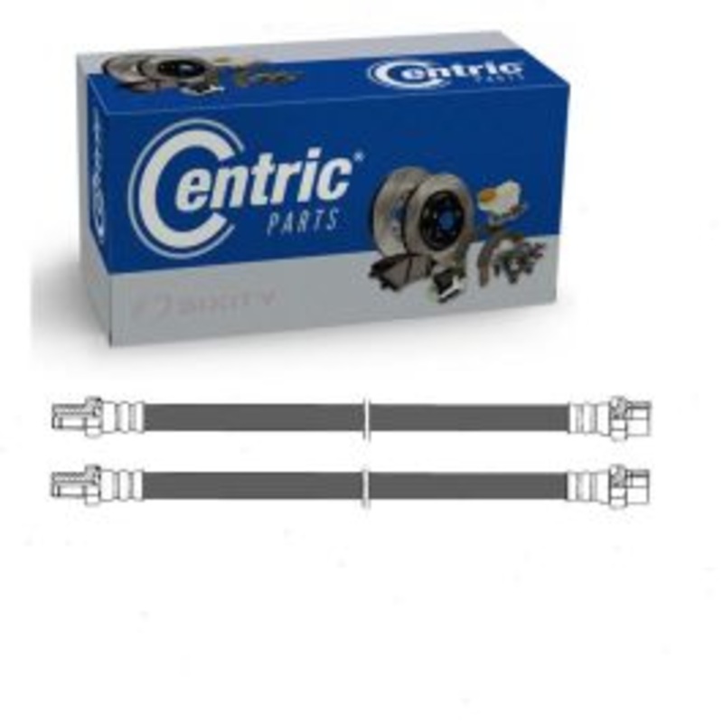 2 pc Centric Premium Rear Brake Hydraulic Hoses for 2002-2004 Mercedes-Benz SLK32 AMG