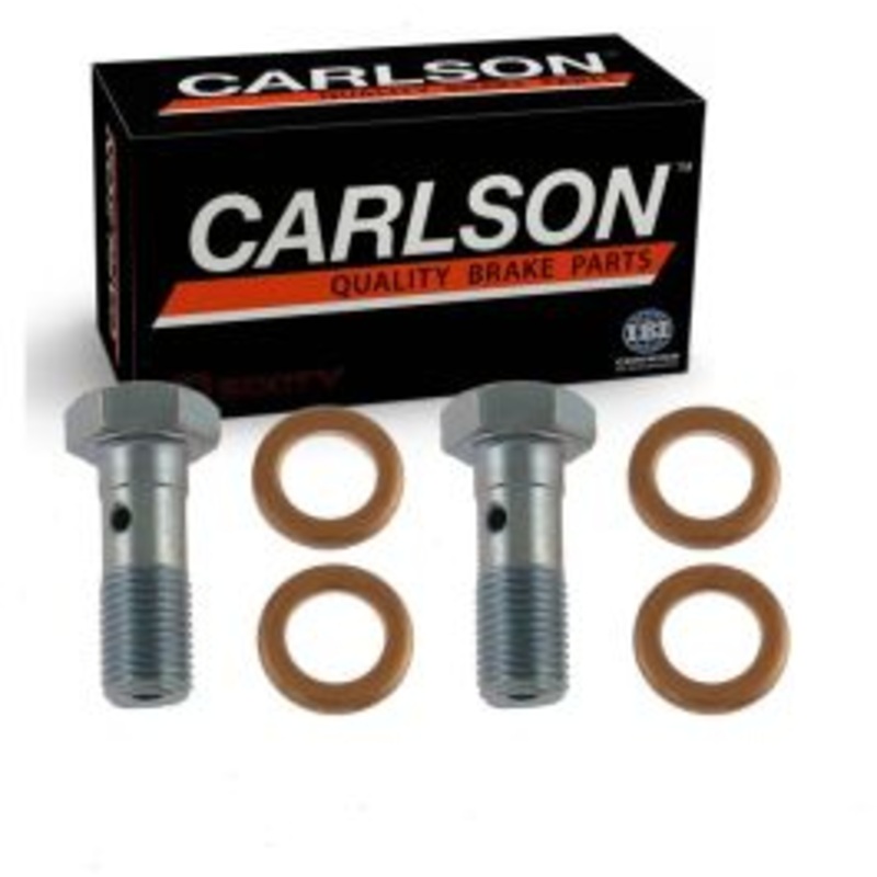 2 pc Carlson Front Brake Hydraulic Banjo Bolts for 2017-2019 Ford F-550 Super Duty