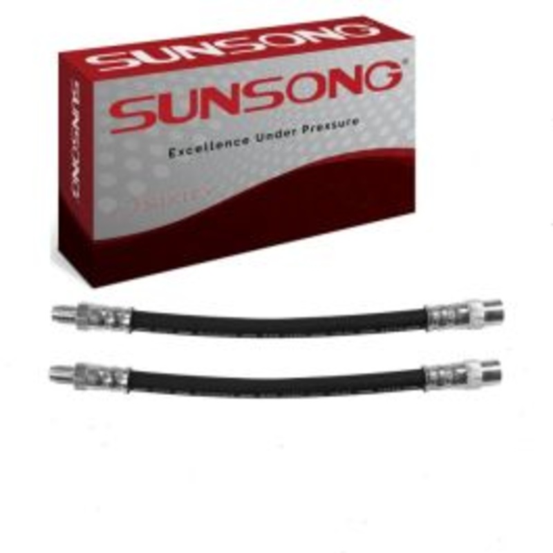 2 pc Sunsong Rear Outer Brake Hydraulic Hoses for 1995 BMW 740iL