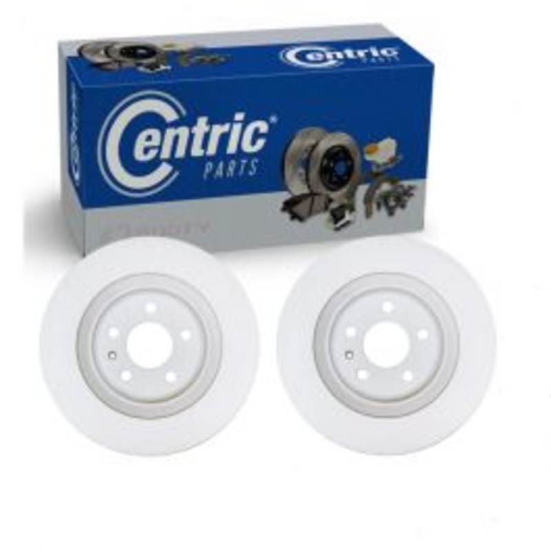 2 pc Centric GCX Rear Disc Brake Rotors for 2015-2016 Audi S7