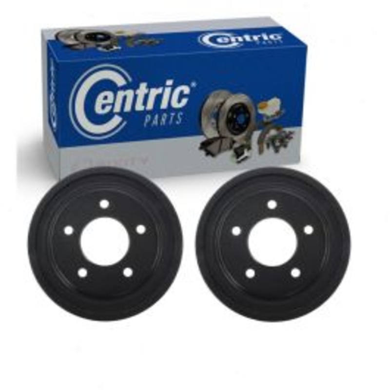 2 pc Centric Premium Rear Brake Drums for 1986-2000 Ford E-150 Econoline