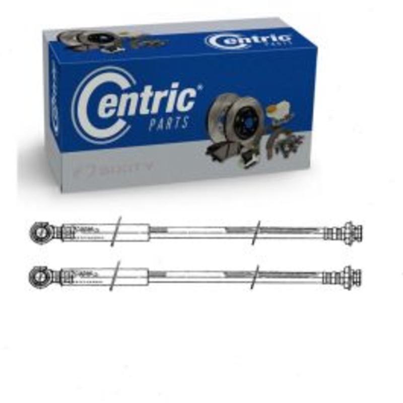 2 pc Centric Premium Front Brake Hydraulic Hoses for 1979-1987 GMC Caballero
