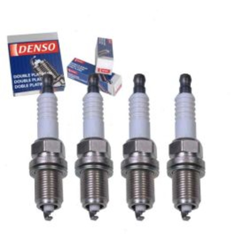 4 pc DENSO Double Platinum Spark Plugs for 1998-1999 Chevrolet Metro 1.3L L4