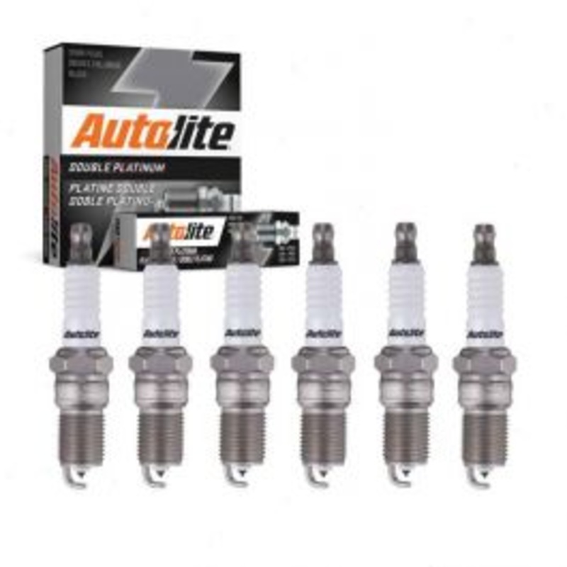 6 pc Autolite Double Platinum Spark Plug for 1990-1992 Ford Probe 3.0L V6