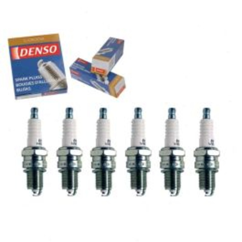 6 pc DENSO Standard U-Groove Spark Plugs for 1989 Dodge Spirit 3.0L V6