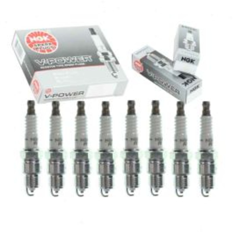 8 pc NGK V-Power Spark Plugs for 1977 Mercury Comet 5.0L V8