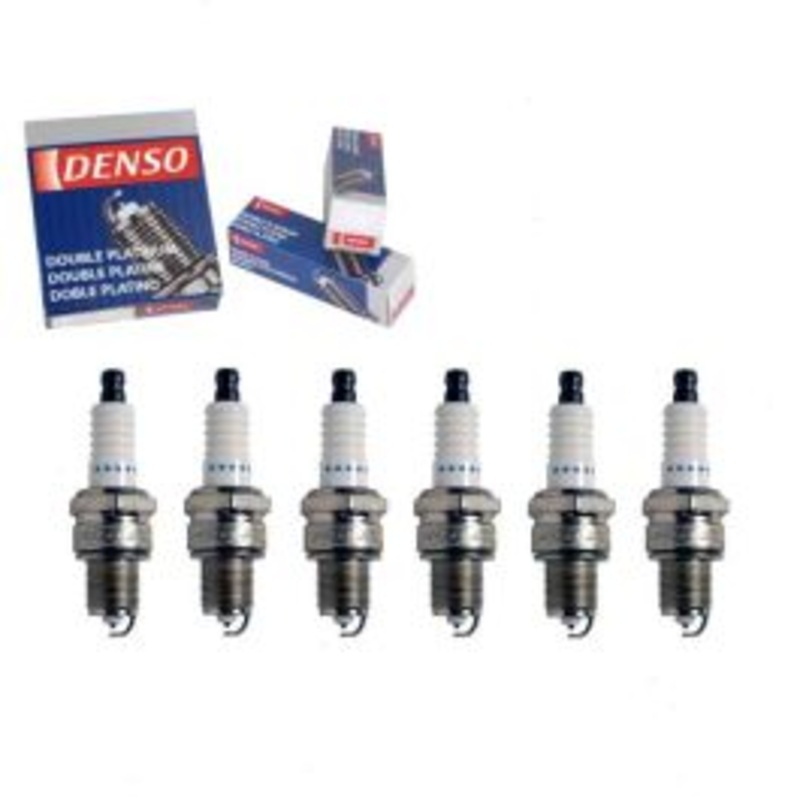 6 pc DENSO Double Platinum Spark Plugs for 1968-1971 Jaguar XKE 4.2L L6