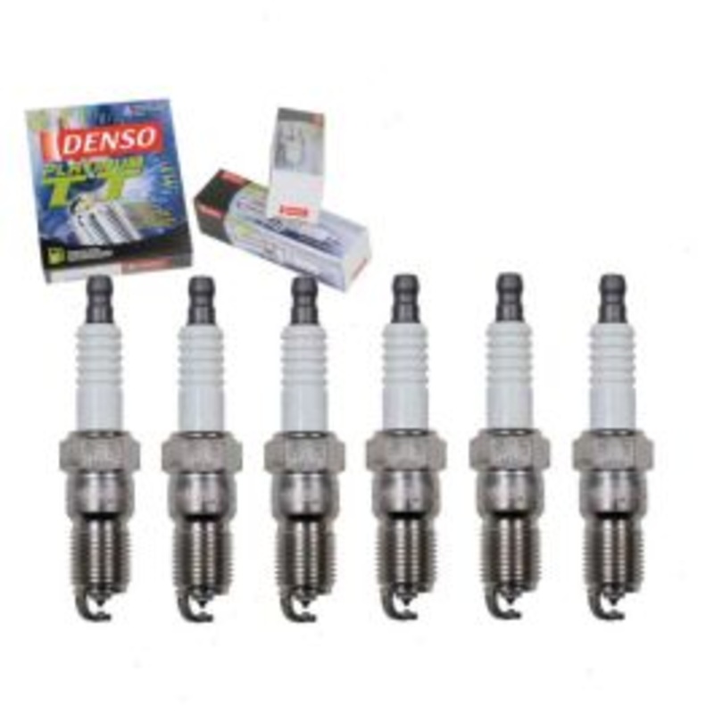6 pc DENSO Platinum TT Spark Plugs for 1975-1979 Mercury Bobcat 2.8L V6