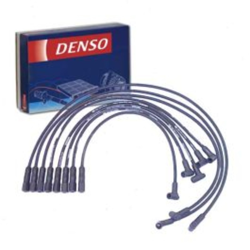 DENSO Spark Plug Wire Set for 1977 Pontiac Grand Safari 5.7L V8