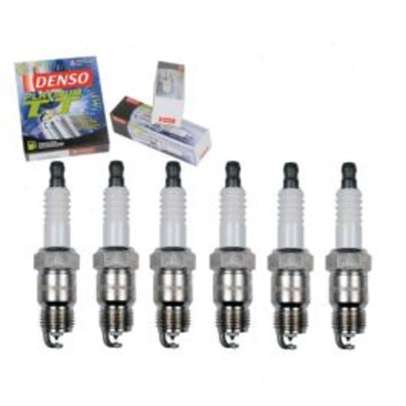 6 pc DENSO Platinum TT Spark Plugs for 1975-1978 GMC K15 Suburban 4.1L L6