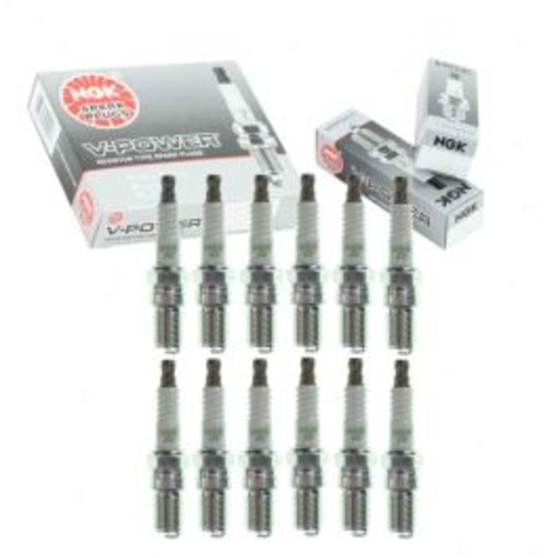 12 pc NGK V-Power Spark Plugs for 1991-1992 Jaguar XJ12 5.3L V12