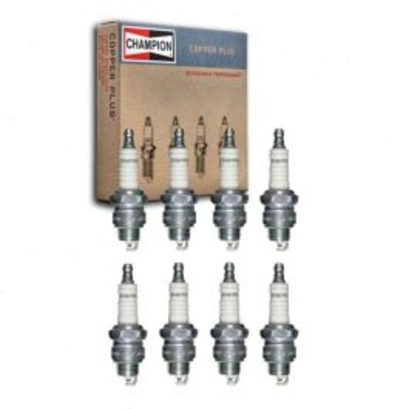8 pc Champion Copper Plus Spark Plugs for 1963-1968 Chevrolet Chevy II 4.6L 5.0L 5.7L V8