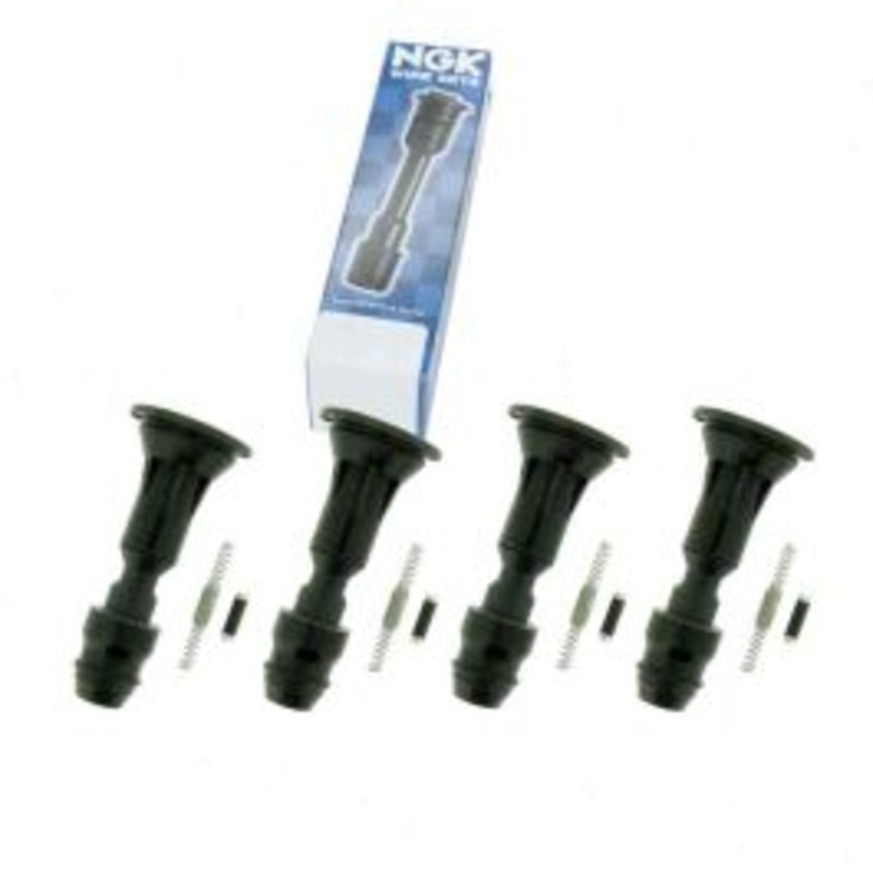 4 pc NGK Ignition Coil Boots for 2010-2015 GMC Terrain 2.4L L4