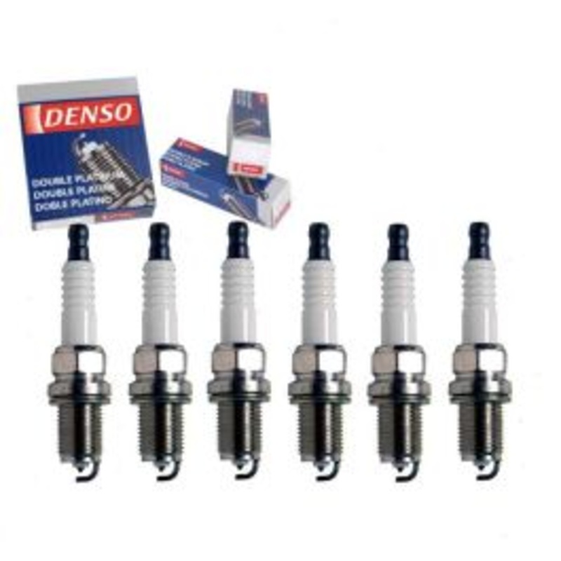 6 pc DENSO Double Platinum Spark Plugs for 2000-2003 Dodge Stratus 2.5L 3.0L V6