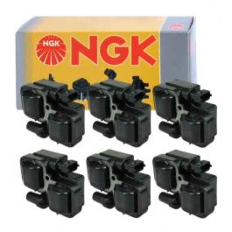 6 pc NGK Ignition Coils for 1998-2005 Mercedes-Benz E320 3.2L V6