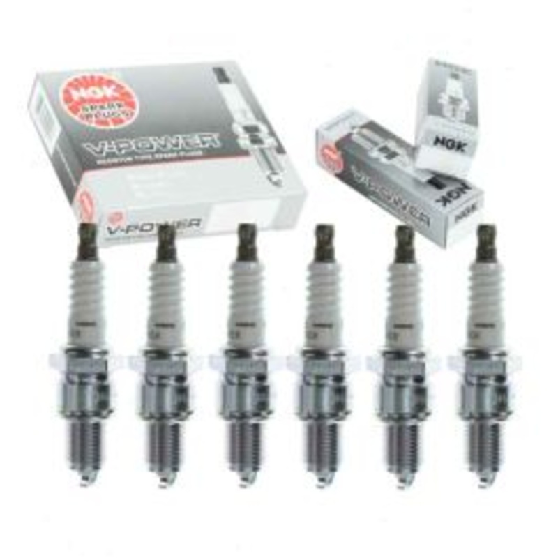 6 pc NGK V-Power Spark Plugs for 1968-1971 Plymouth Fury II 3.7L L6