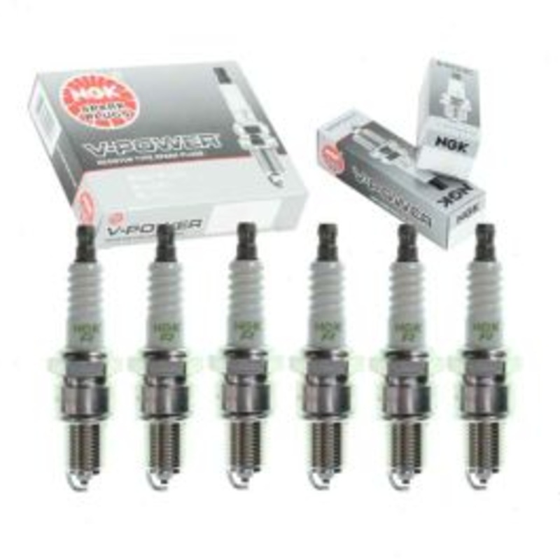 6 pc NGK V-Power Spark Plugs for 1987-1989 Alfa Romeo Milano 2.5L V6