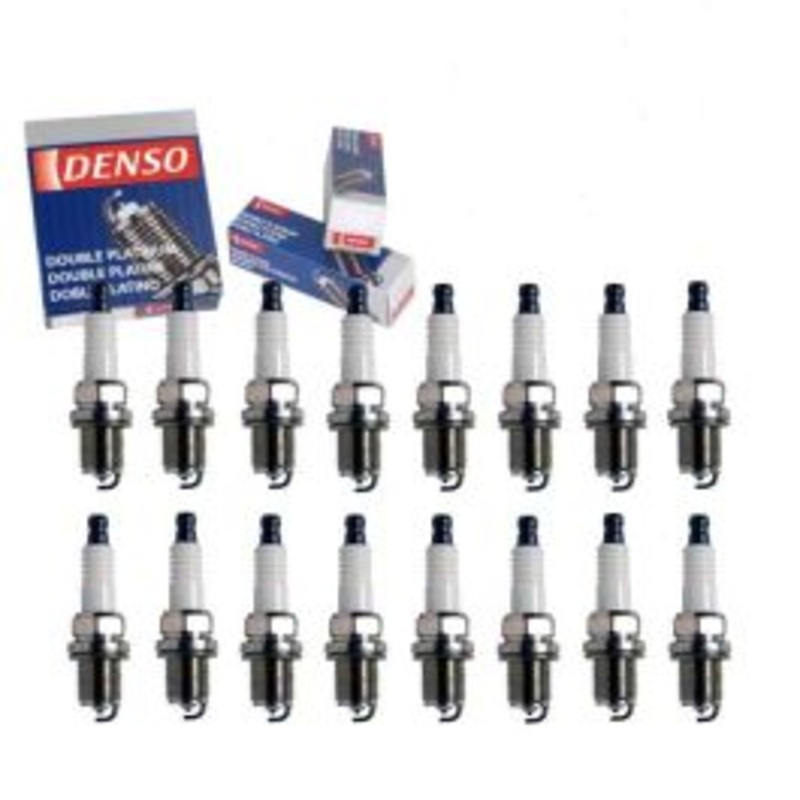 16 pc DENSO Double Platinum Spark Plugs for 2000-2002 Mercedes-Benz CL500 5.0L V8