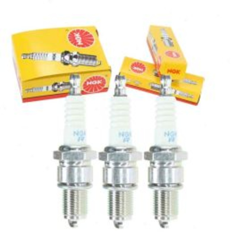 3 pc NGK Standard Spark Plugs for 1985 Suzuki SA310 1.0L L3