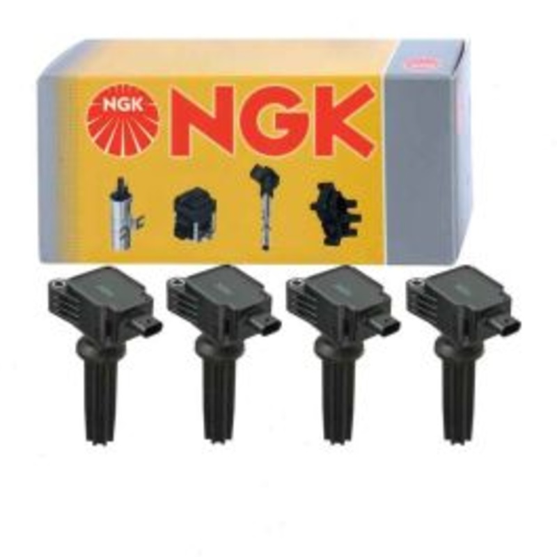 4 pc NGK Ignition Coils for 2013-2019 Lincoln MKZ 2.0L L4