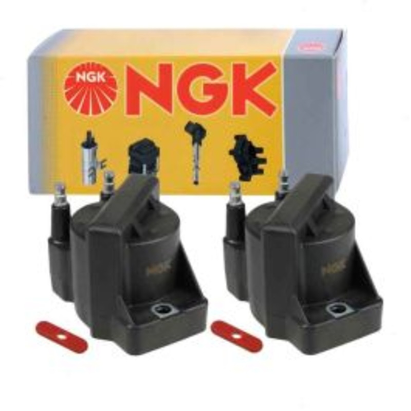 2 pc NGK Ignition Coils for 1991-1992 Isuzu Impulse 1.6L L4