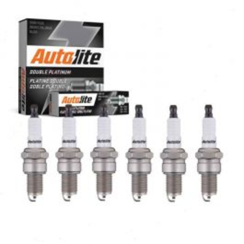 6 pc Autolite Double Platinum Spark Plug for 1961-1967 Dodge D300 Series