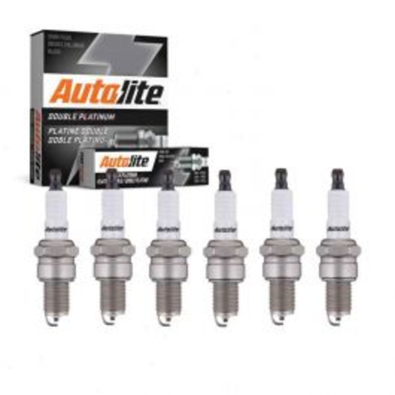 6 pc Autolite Double Platinum Spark Plug for 1988-1991 Dodge D150 3.9L V6