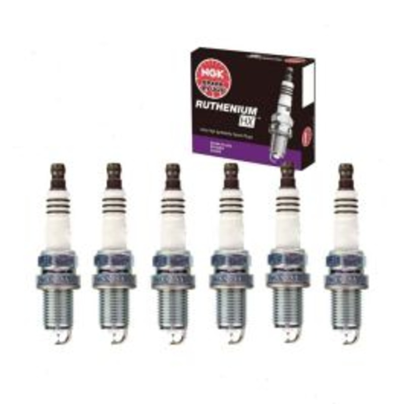6 pc NGK Ruthenium HX Spark Plugs for 2001-2005 BMW 330i 3.0L L6