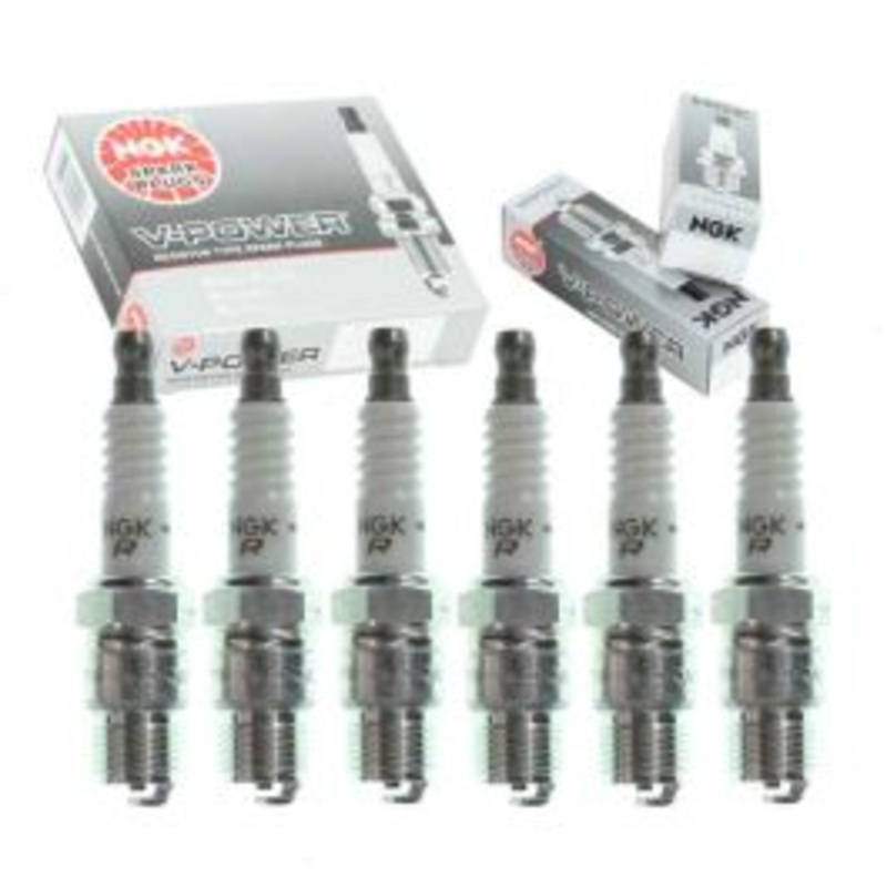 6 pc NGK V-Power Spark Plugs for 1970-1974 GMC P35 P3500 Van 4.1L 4.8L L6
