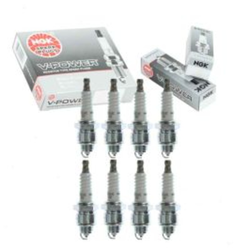 8 pc NGK V-Power Spark Plugs for 1968-1970 Checker Marathon 5.0L 5.4L 5.7L V8