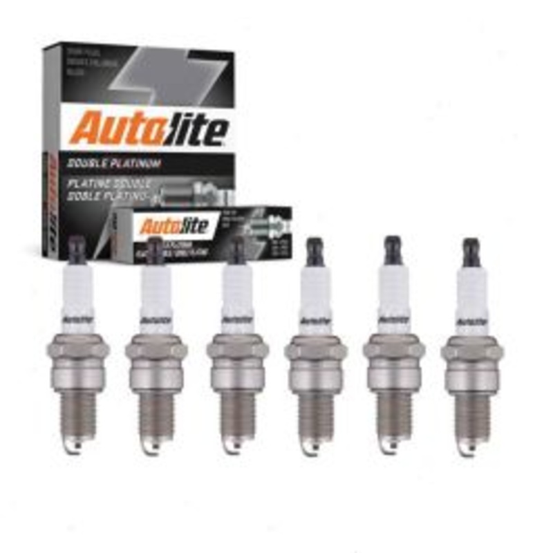 6 pc Autolite Double Platinum Spark Plug for 1965-1970 Jeep J-2700 3.8L L6