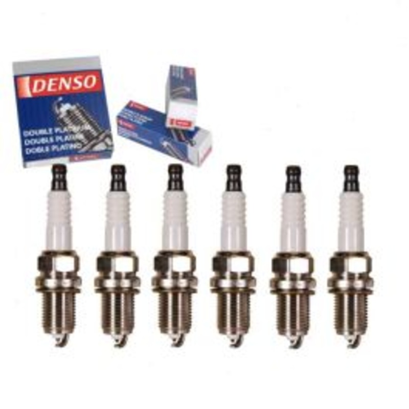 6 pc DENSO Double Platinum Spark Plugs for 1996 Nissan Pickup 3.0L V6