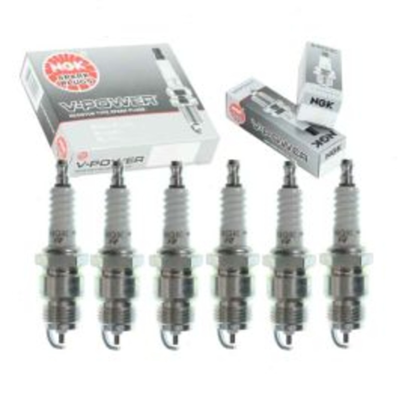6 pc NGK V-Power Spark Plugs for 1971-1972 Mercury Comet 2.8L L6