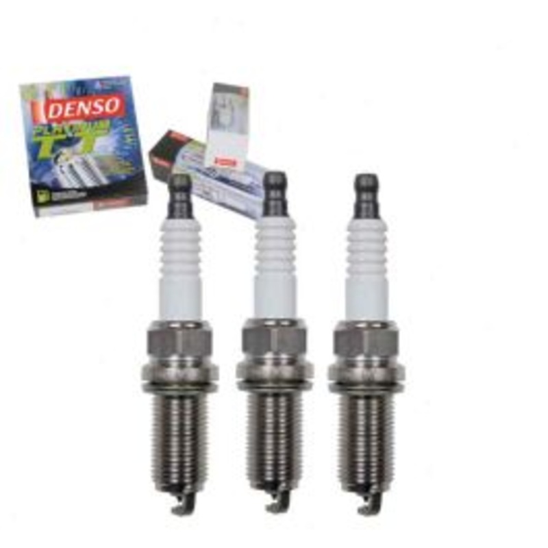 3 pc DENSO Platinum TT Spark Plugs for 2014-2015 Mitsubishi Mirage 1.2L L3