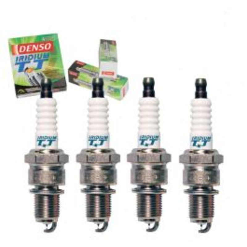 4 pc DENSO Iridium TT Spark Plugs for 1980-1982 Subaru GLF 1.6L 1.8L H4
