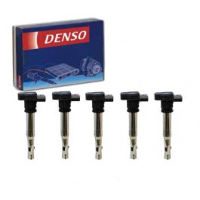 5 pc DENSO Direct Ignition Coils for 2010-2014 Volkswagen Golf 2.5L L5