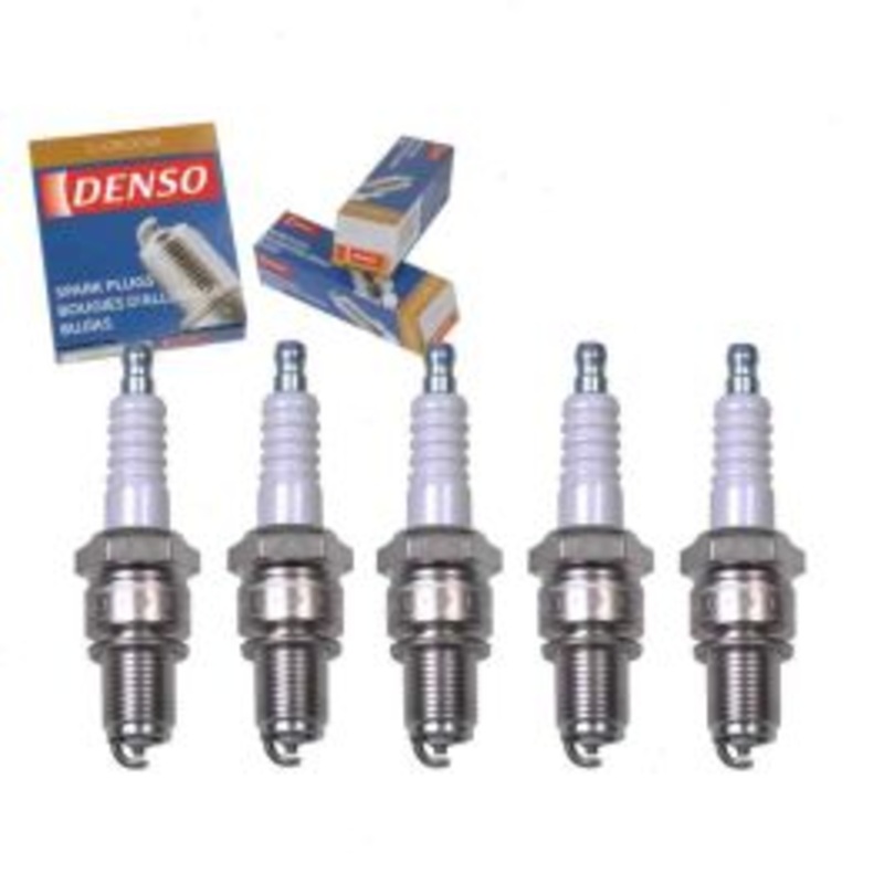 5 pc DENSO Standard U-Groove Spark Plugs for 1988-1992 Audi 80 Quattro 2.3L L5