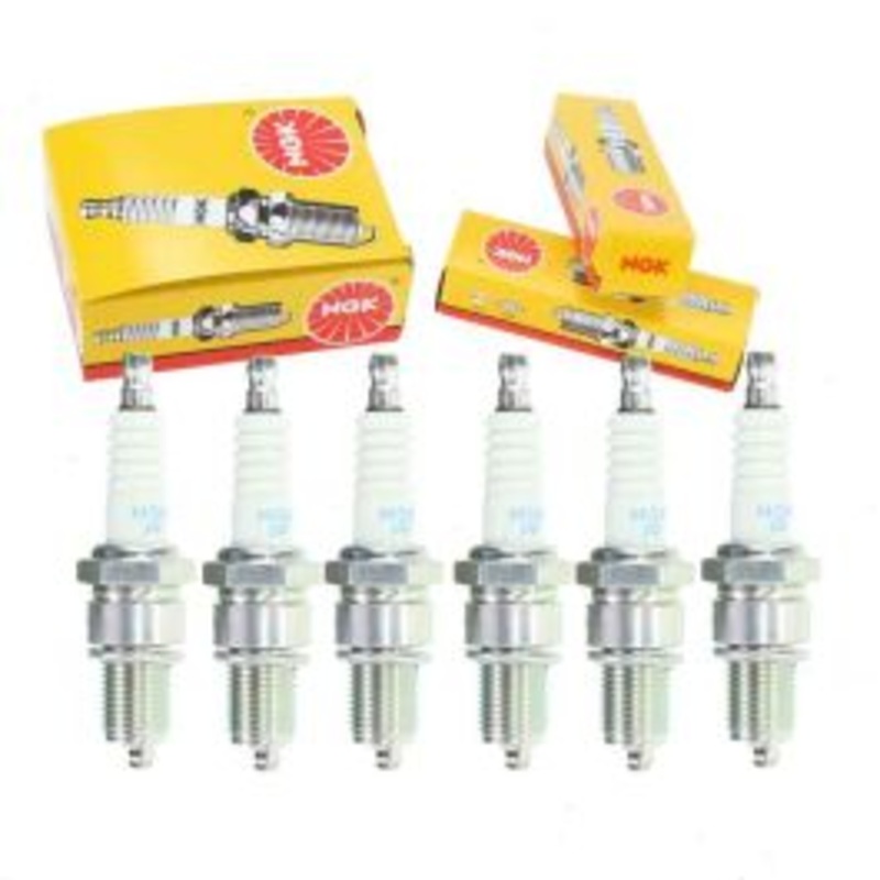 6 pc NGK Standard Spark Plugs for 1975-1978 BMW 530i 3.0L L6