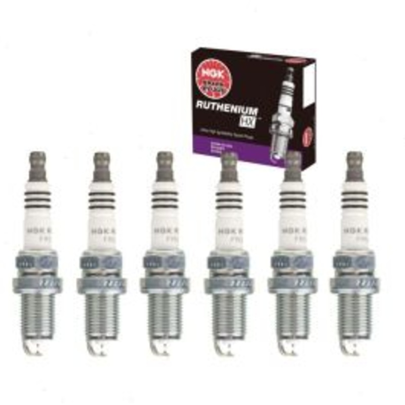 6 pc NGK Ruthenium HX Spark Plugs for 1997-2000 Dodge Avenger 2.5L V6