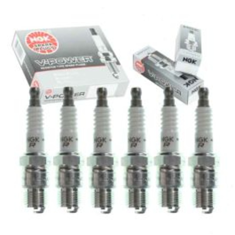 6 pc NGK V-Power Spark Plugs for 1970-1974 Chevrolet P20 Van 4.1L 4.8L L6