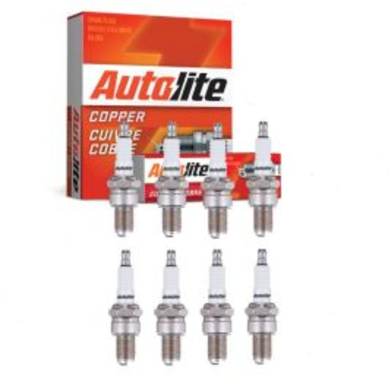 8 pc Autolite Copper Core Spark Plugs for 1969 Chevrolet Nova 6.5L V8